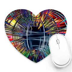 Color-background-structure-lines- Heart Mousepads