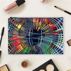 Color-background-structure-lines- Cosmetic Bag (large)