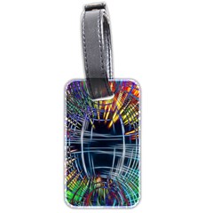 Color-background-structure-lines- Luggage Tag (two Sides)