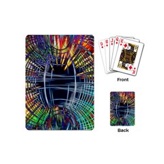 Color-background-structure-lines- Playing Cards Single Design (mini) by Jancukart