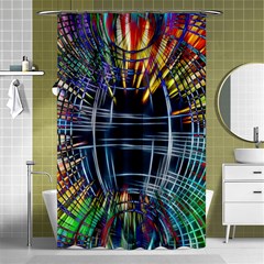 Color-background-structure-lines- Shower Curtain 48  X 72  (small) 