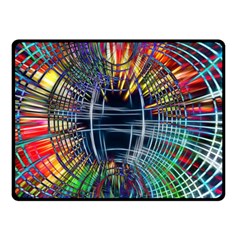 Color-background-structure-lines- Double Sided Fleece Blanket (small) 