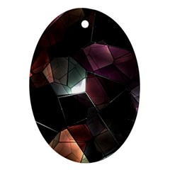 Crystals Background Designluxury Ornament (oval) by Jancukart