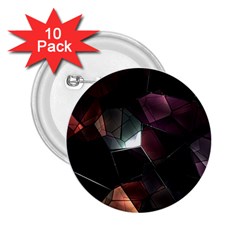 Crystals Background Designluxury 2 25  Buttons (10 Pack) 