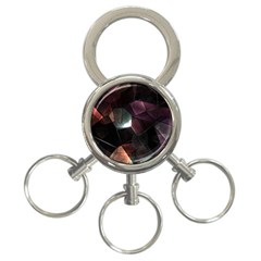 Crystals Background Designluxury 3-ring Key Chain