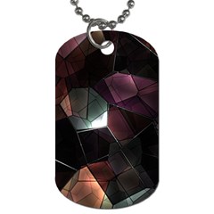 Crystals Background Designluxury Dog Tag (one Side) by Jancukart