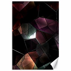 Crystals Background Designluxury Canvas 12  X 18 