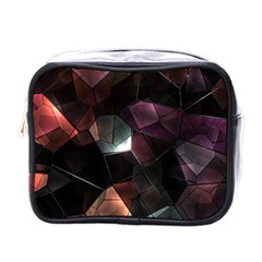 Crystals Background Designluxury Mini Toiletries Bag (one Side)