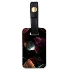 Crystals Background Designluxury Luggage Tag (one Side)