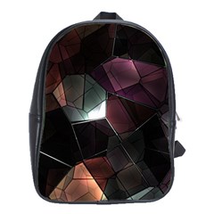 Crystals Background Designluxury School Bag (xl)