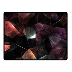 Crystals Background Designluxury Double Sided Fleece Blanket (small) 