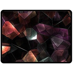 Crystals Background Designluxury Double Sided Fleece Blanket (large) 