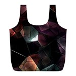 Crystals background designluxury Full Print Recycle Bag (L) Back