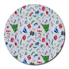 Wallpaper Special Christmas Round Mousepads by nate14shop