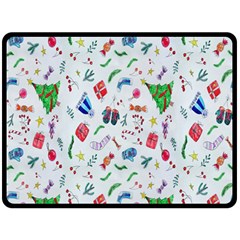 Wallpaper Special Christmas Fleece Blanket (large)  by nate14shop