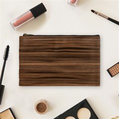 Texture Wood,dark Cosmetic Bag (medium) by nate14shop