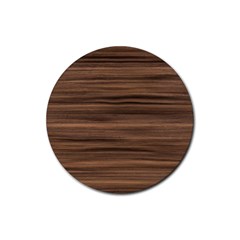 Texture Wood,dark Rubber Round Coaster (4 Pack) by nate14shop