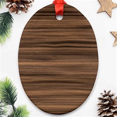 Texture Wood,dark Oval Ornament (two Sides)