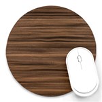 Texture Wood,dark Round Mousepads Front