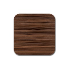 Texture Wood,dark Rubber Square Coaster (4 Pack) by nate14shop