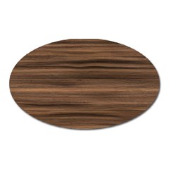 Texture Wood,dark Oval Magnet by nate14shop