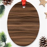 Texture Wood,dark Oval Ornament (Two Sides) Back