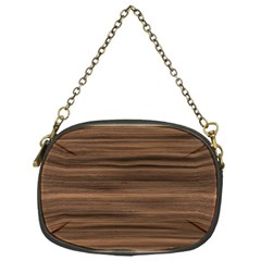 Texture Wood,dark Chain Purse (one Side) by nate14shop