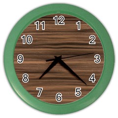 Texture Wood,dark Color Wall Clock by nate14shop