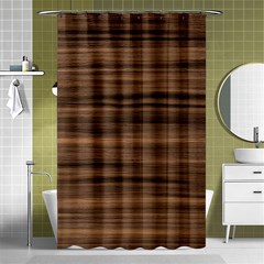 Texture Wood,dark Shower Curtain 48  X 72  (small)  by nate14shop