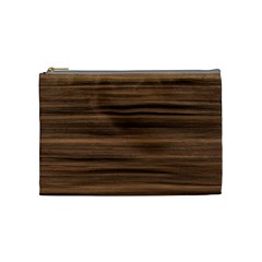 Texture Wood,dark Cosmetic Bag (medium)