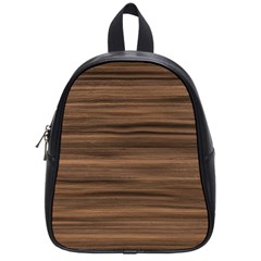 Texture Wood,dark School Bag (small)