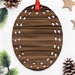 Texture Wood,dark Ornament (Oval Filigree) Front