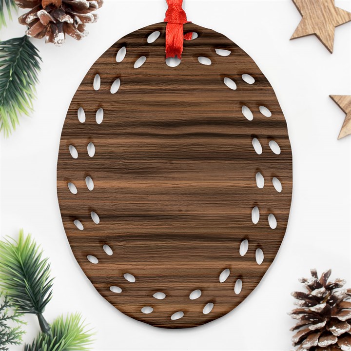 Texture Wood,dark Ornament (Oval Filigree)