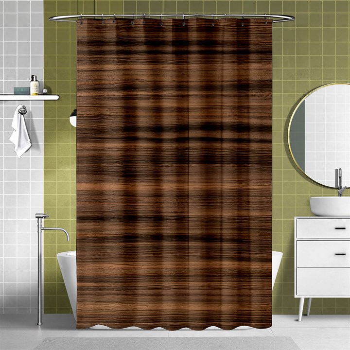 Texture Wood,dark Shower Curtain 48  x 72  (Small) 