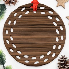 Texture Wood,dark Ornament (round Filigree)