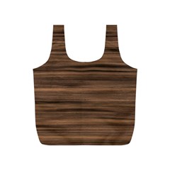 Texture Wood,dark Full Print Recycle Bag (s)