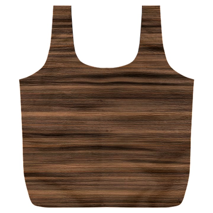 Texture Wood,dark Full Print Recycle Bag (XXL)