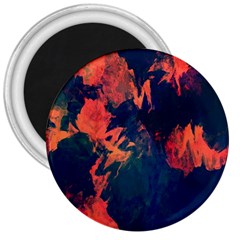 Background-abstrac Orange 3  Magnets by nateshop