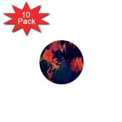 Background-abstrac Orange 1  Mini Buttons (10 Pack)  by nateshop