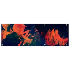 Background-abstrac Orange Banner And Sign 9  X 3 