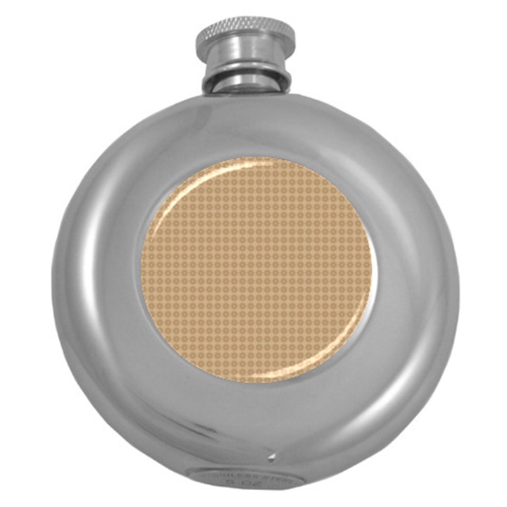 Template-wood Round Hip Flask (5 oz)