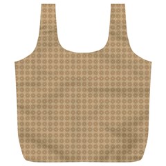 Template-wood Full Print Recycle Bag (xl) by nateshop