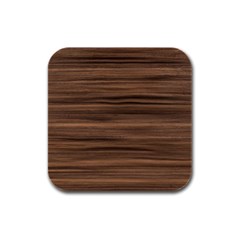 Texture Wood,dark Rubber Square Coaster (4 Pack) by nateshop