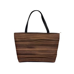 Texture Wood,dark Classic Shoulder Handbag by nateshop