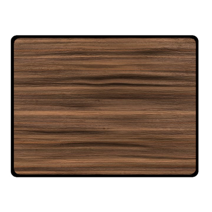 Texture Wood,dark Double Sided Fleece Blanket (Small) 