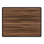 Texture Wood,dark Double Sided Fleece Blanket (Small)  45 x34  Blanket Back