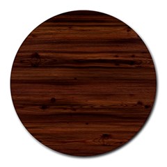 Texture-dark Wood Round Mousepads by nateshop