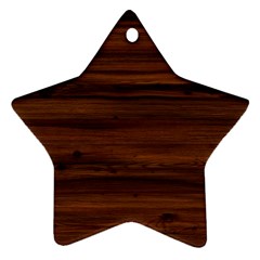 Texture-dark Wood Ornament (star)