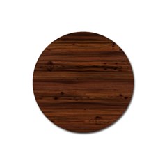 Texture-dark Wood Magnet 3  (round) by nateshop