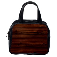 Texture-dark Wood Classic Handbag (one Side) by nateshop